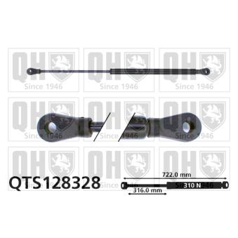 Vérin, capot-moteur QUINTON HAZELL OEM 8D0823359B