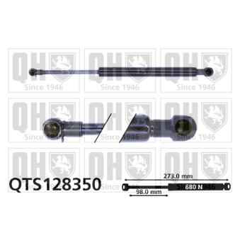 Vérin de hayon, de coffre QUINTON HAZELL QTS128350 pour NISSAN PRIMERA 1.6 - 102cv