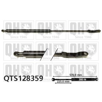 Vérin de hayon, de coffre QUINTON HAZELL QTS128359 pour AUDI 100 1.6 D - 54cv