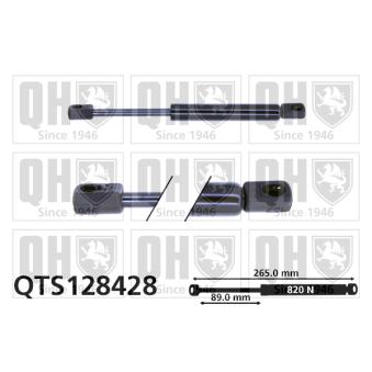 Vérin de hayon, de coffre QUINTON HAZELL [QTS128428]