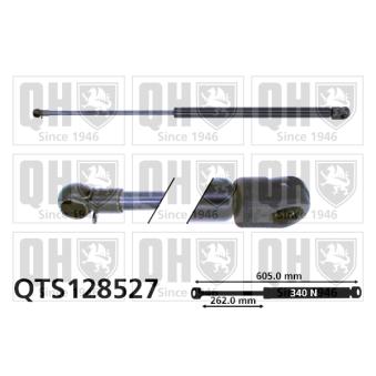 Vérin de hayon, de coffre QUINTON HAZELL QTS128527 pour AUDI COUPE 2.8 quattro - 174cv
