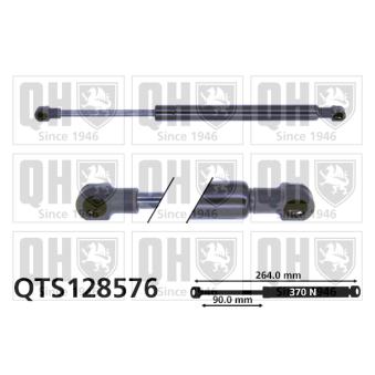 Vérin de hayon, de coffre QUINTON HAZELL QTS128576 pour ALFA ROMEO 156 2.0 16V TS - 150cv