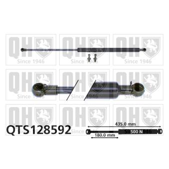Vérin de hayon, de coffre QUINTON HAZELL QTS128592 pour CHEVROLET NUBIRA 1.8 - 122cv Vérin de hayon, de coffre QUINTON HAZELL QTS128592 pour CHEVROLET NUBIRA 1.8 - 122cv