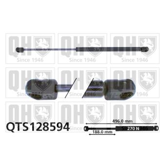 Vérin de hayon, de coffre QUINTON HAZELL [QTS128594]