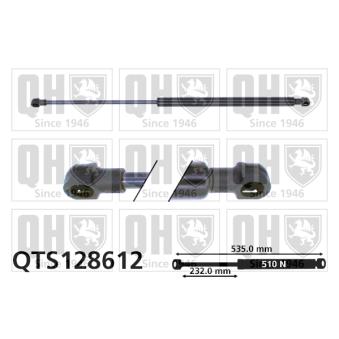 Vérin de hayon, de coffre QUINTON HAZELL QTS128612 pour RENAULT LAGUNA 2.2 DCI - 150cv