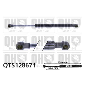 Vérin, capot-moteur QUINTON HAZELL OEM 60658924