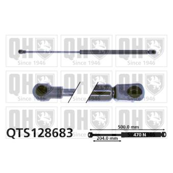 Vérin de hayon, de coffre QUINTON HAZELL OEM 8D9827552H