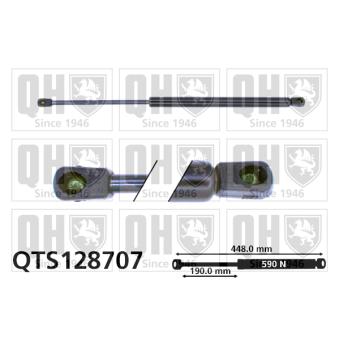 Vérin de hayon, de coffre QUINTON HAZELL OEM 9637115080 Vérin de hayon, de coffre QUINTON HAZELL OEM 9637115080