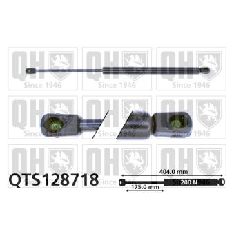 Vérin de hayon, de coffre QUINTON HAZELL QTS128718 pour AUDI TT 1.8 T - 150cv