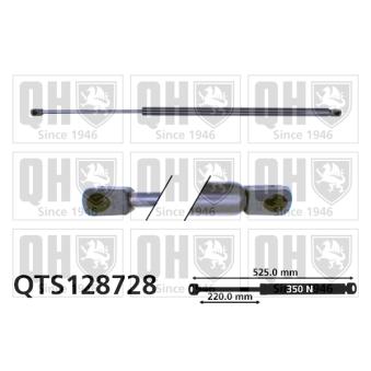 Vérin de hayon, de coffre QUINTON HAZELL QTS128728 pour VOLVO 940 2.4 D - 82cv