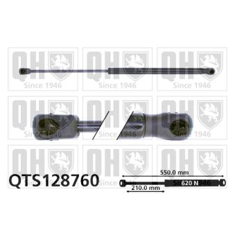 Vérin de hayon, de coffre QUINTON HAZELL [QTS128760]