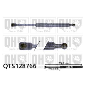 Vérin de hayon, de coffre QUINTON HAZELL [QTS128766]