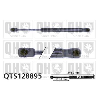 Vérin de hayon, de coffre QUINTON HAZELL QTS128895 pour RENAULT MEGANE 2.0 DCI - 150cv