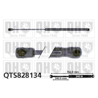 Vérin, capot-moteur QUINTON HAZELL QTS828134 pour AUDI A4 S4 quattro - 333cv