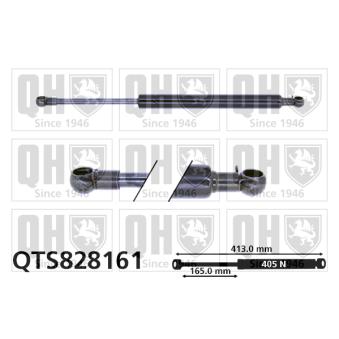 Vérin de hayon, de coffre QUINTON HAZELL QTS828161 pour SUBARU JUSTY 1.0 - 69cv