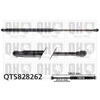 Vérin, vitre arrière QUINTON HAZELL OEM 9683422380