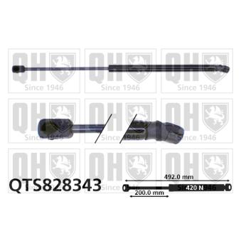 Vérin de hayon, de coffre QUINTON HAZELL OEM 8731Q2