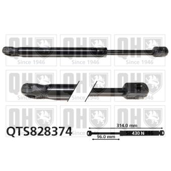 Vérin, capot-moteur QUINTON HAZELL [QTS828374]