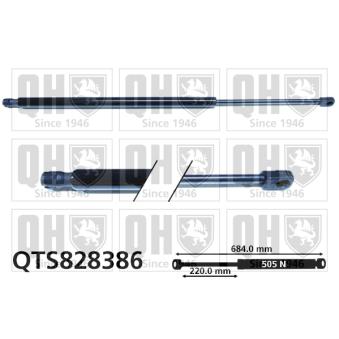 Vérin de hayon, de coffre QUINTON HAZELL QTS828386 pour LAND ROVER RANGE ROVER SPORT 2.0 PHEV 4x4 - 404cv Vérin de hayon, de coffre QUINTON HAZELL QTS828386 pour LAND ROVER RANGE ROVER SPORT 2.0 PHEV 4x4 - 404cv