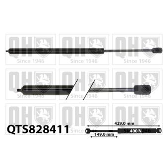 Vérin, capot-moteur QUINTON HAZELL QTS828411