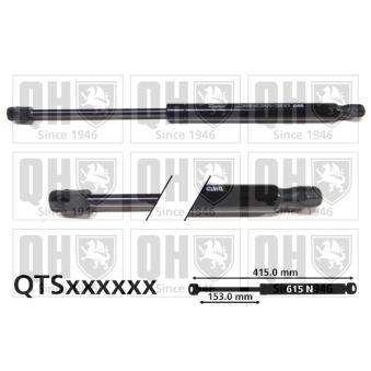 Vérin de hayon, de coffre QUINTON HAZELL [QTS828556]