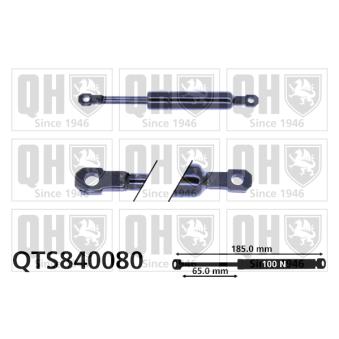 Vérin, table pliante QUINTON HAZELL QTS840080 pour CADILLAC CTS 1.9 TDI - 110cv