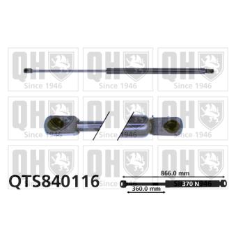 Vérin de hayon, de coffre QUINTON HAZELL OEM 735364074