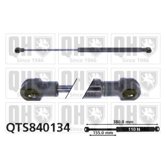Vérin de hayon, de coffre QUINTON HAZELL QTS840134 pour FIAT PUNTO 60 1.2 - 58cv