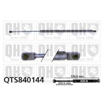 Vérin de hayon, de coffre QUINTON HAZELL QTS840144 pour OPEL CALIBRA 2.0 i 16V 4x4 - 150cv