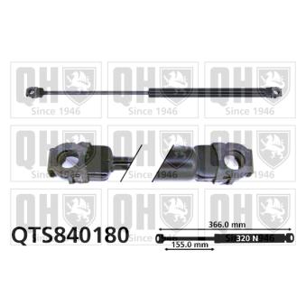 Vérin, capot-moteur QUINTON HAZELL QTS840180 pour BMW Série 3 318 is - 140cv