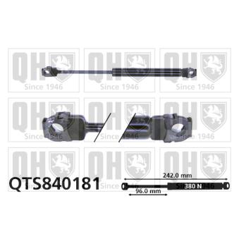 Vérin, capot-moteur QUINTON HAZELL OEM 51231944119