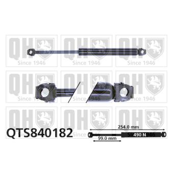 Vérin de hayon, de coffre QUINTON HAZELL QTS840182 pour BMW Série 7 730 i/iL - 197cv