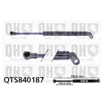 Vérin, capot-moteur QUINTON HAZELL QTS840187 pour BMW Série 7 735 i/iL - 238cv