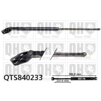 Vérin de hayon, de coffre QUINTON HAZELL QTS840233 pour FORD FOCUS 2.0 TD - 110cv