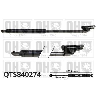 Vérin de hayon, de coffre QUINTON HAZELL QTS840274 pour SEAT INCA 1.6 - 110cv