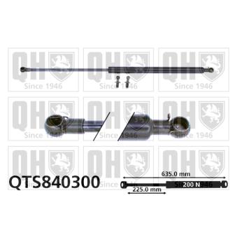 Vérin de hayon, de coffre QUINTON HAZELL QTS840300 pour HONDA CIVIC 1.5 i 16V - 90cv