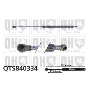 Vérin, vitre arrière QUINTON HAZELL QTS840334 pour DACIA LOGAN 1.6 - 110cv