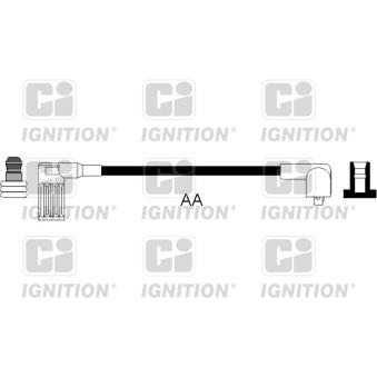 Kit de câbles d'allumage QUINTON HAZELL XC599 pour FIAT CINQUECENTO 0.7 i - 30cv
