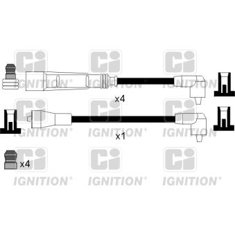 Kit de câbles d'allumage QUINTON HAZELL XC967 pour VOLKSWAGEN CADDY 75 1.6 - 75ch