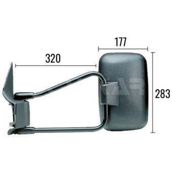 Rétroviseur extérieur ALKAR 9201962