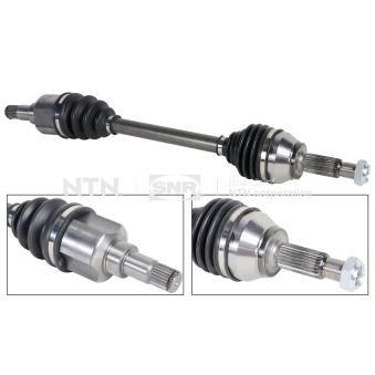 Arbre de transmission avant gauche SNR DK52.014 pour AUDI 80 1.8 - 75cv