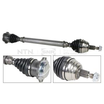 Arbre de transmission avant droit SNR DK54.060 pour AUDI A4 1.6 FSI - 110cv