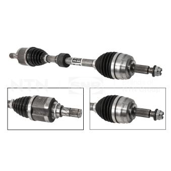 Arbre de transmission SNR DK55.268 pour DACIA DUSTER 1.3 TCe 150 - 150cv