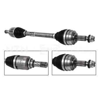 Arbre de transmission SNR DK55.281 pour RENAULT CLIO TCe 90 - 91cv