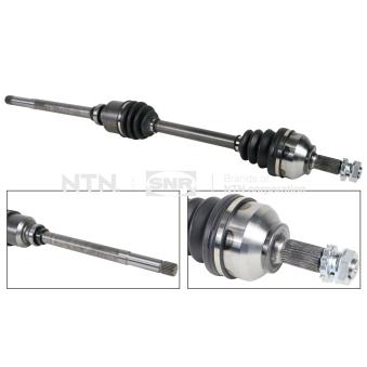 Arbre de transmission avant droit SNR DK66.050 pour CITROEN C5 2.0 16V BioFlex - 140cv