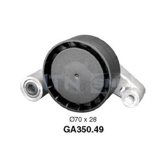 Poulie-tendeur, courroie trapézoïdale à nervures SNR [GA350.49]