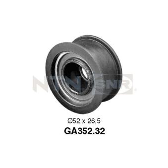 Poulie-tendeur, courroie trapézoïdale à nervures SNR GA352.32 pour FORD SIERRA 1.8 TD - 75cv