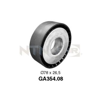 Poulie-tendeur, courroie trapézoïdale à nervures SNR GA354.08 pour HONDA CIVIC 2.5 Syncro - 110cv