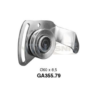 Poulie-tendeur, courroie trapézoïdale à nervures SNR OEM 7700858358