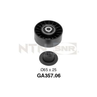 Poulie renvoi/transmission, courroie trapézoïdale à nervures SNR GA357.06 pour LANCIA DELTA 1.9 TDI - 110cv